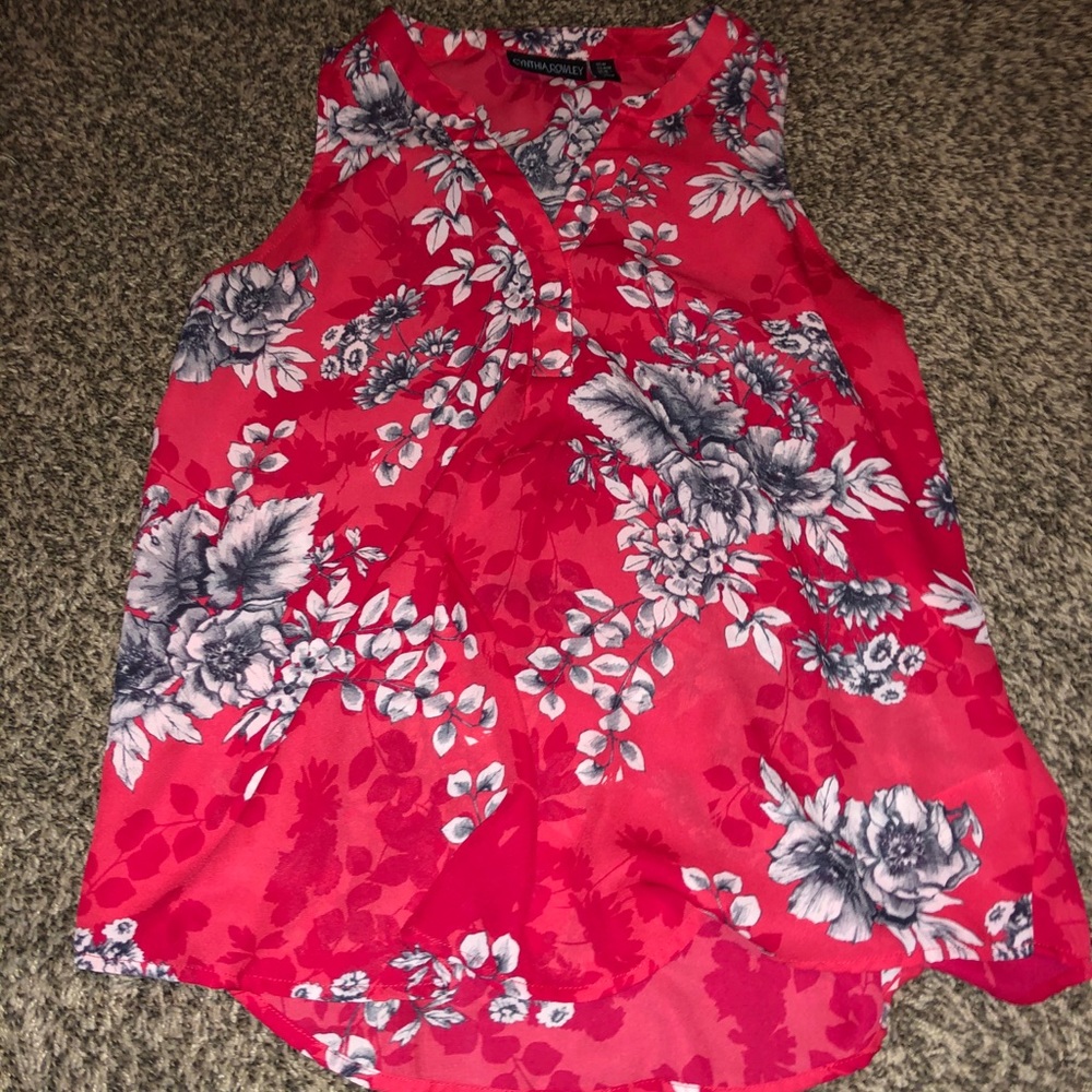 Cynthia Rowley Floral Tank